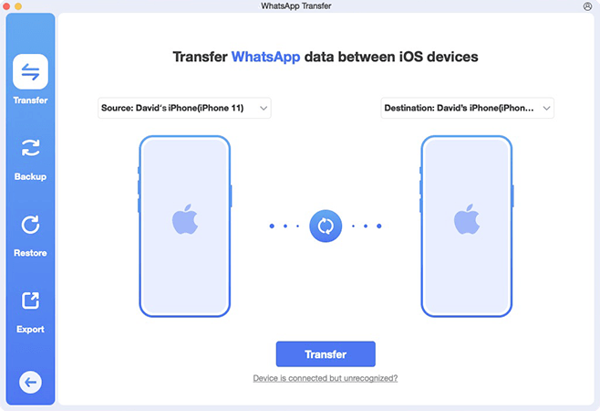 connect two iphones