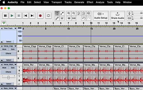 trim mp3 mac in audacity